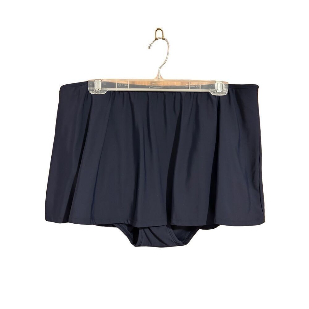 Lycra LeCove Swim Skirt Skort Navy Blue Bottoms Only Women’s Size 22W NWT